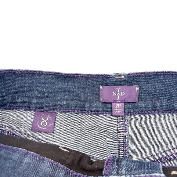 NYDJ Cuffed Jean Shorts Sz 2P - Picture 3 of 7
